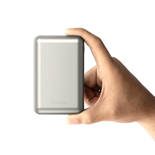 URBN 20000mAh Nano Plus 35W Turbo Fast Charging Power Bank | Compact Pocket-Size | Dual Type-C PD Output | Two-Way Fast Charge | Metallic Finish | 12-Layer Circuit Protection | 1 Year Warranty