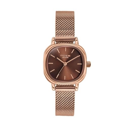 Sonata Poze 9 with Quartz Analog Brown Dial IPG Strap Watch for Women – SP80024WM02W