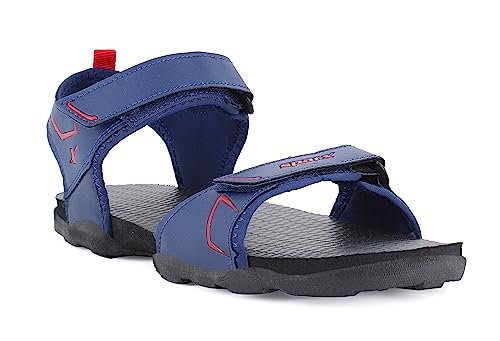 Sparx Men SS-713 Navy Blue Red Floater Sandals (SS0713G_NBRD_0007)