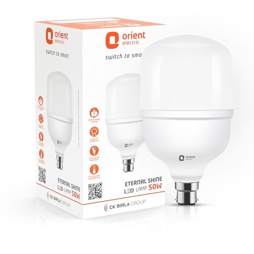Orient Electric Eternal Shine LED Bulb | 50 Watts | 12 Months Warranty | Cool White (Pack of 1) | 25000 Hours + 180 degree coverage | BIS Certified