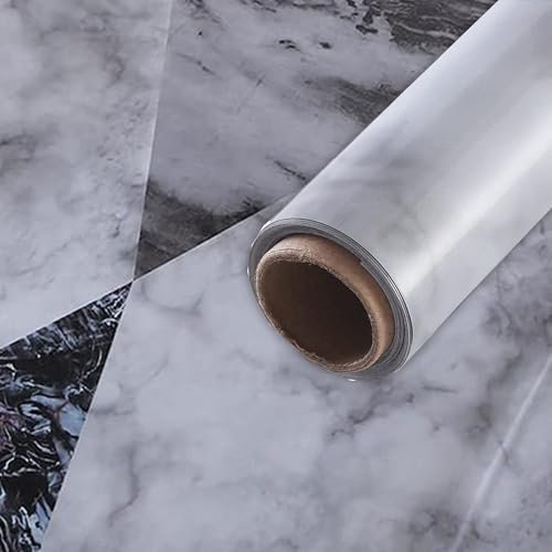 Kuber PET Wallpaper for Walls and Furniture of The Living, Bedroom, and Kitchen I Self-Adhesive, Oilproof, and Waterproof I DIY Marble Designer Wall Sticker I Pack of 1 Roll, 60cmx500cm