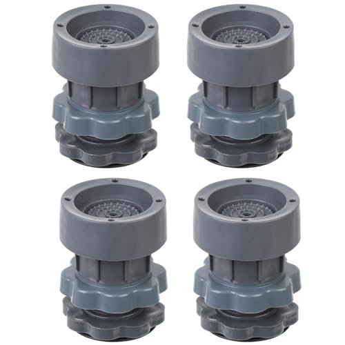 E-Cosmos Refrigerator Stand, Washing Machine Stand,Height Adjustment Feet for Refrigerators, Fridge Stands for Single Door and Double Door with Anti-Slip Rubber (Pack of 4)