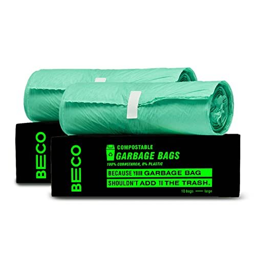 Beco Eco Friendly Compostable Garbage Bags for Dustbin | 20 Pcs | Large 24 X 32 Inches | Pack of 2