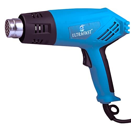 ULTRAFAST UF-HAG2000 Professional 2000W Hot Air Gun Dual Temperature Heat Settings 350℃- 550℃ Corded Heatgun for Wrapping Paint Removal Wire Shrinking Crafting