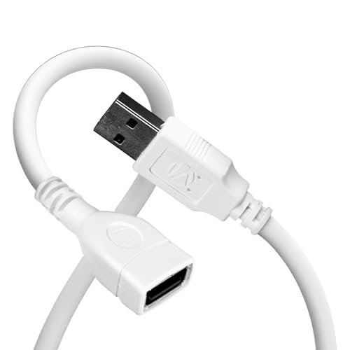 ZEBRONICS USB Extension Cable, 1.5 Meter Length, 480Mbps Data Transfer, Full Copper Core, Nickel-Plated Connectors, Durable Build, For TV, Laptop, PC, Hard Drive, Gamepad (UEC15)