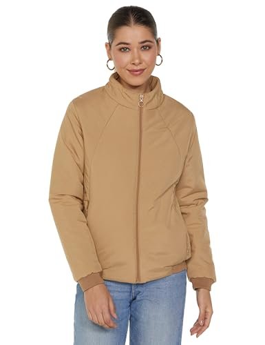 Qube By Fort Collins Women’s jacket, V84303AZ, Camel, XL
