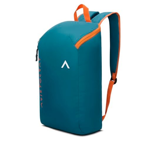 Aristocrat Berry 11L Casual Daypack with Adjustable Shoulder Strap | Premium Polyester Backpack with 1 Compartment & Reverse Zipper | Gym,Travel & Everyday Bag | Casual Backpack for Men & Women (Teal)