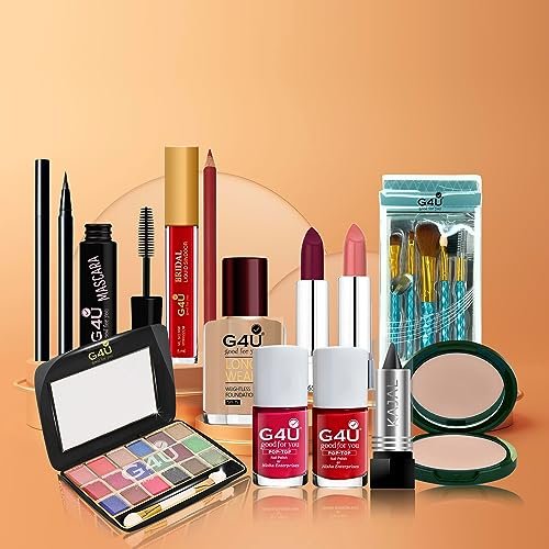 G4U Complete Makeup Set For Women | Pro Beauty Elegance Kit Pack of 17 Pcs | Gift Set For girls A34