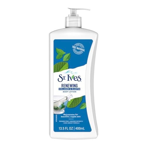 St. Ives Renewing Collagen & Elastin Body Lotion,100% Natural Moisturizers,Paraben Free,Non-greasy formula,Soft & Supple skin,imported,400ml