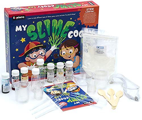 Eksploe My Slime Gooey Lab Science Kit – DIY Slime & Chemistry Experiment Toy for Kids, STEM Learning Kit for Boys & Girls, Safe & Fun Activity, Made in India