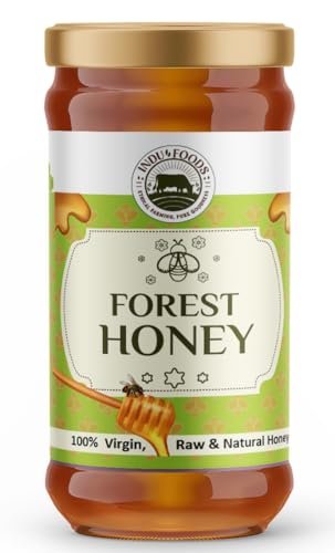 Indu Foods Forest Honey, 100% Virgin Raw and Natural, Unprocessed, Rich in Antioxidants, Healthy Sweetener