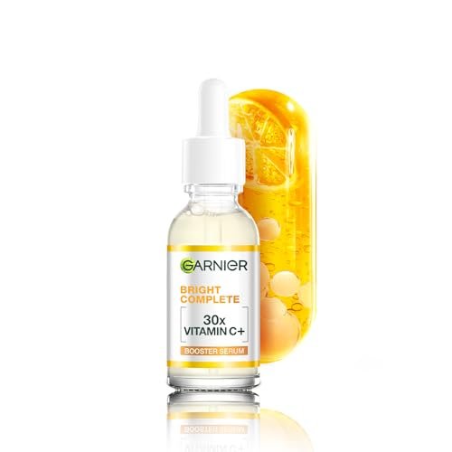 Garnier Vitamin C + Face Serum for Skin Brightening & Anti-Dark Spots|100X Stronger than Vit C |2% Niacinamide 0.5% Salicylic Acid/BHA |Suitable for Oily, Dry, Sensitive Skin |For Men & Women 30ml