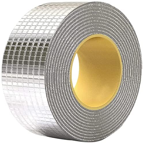 Leakage Repair Waterproof Tape for Pipe Leakage Roof Water Leakage Solution Aluminium Foil Tape Waterproof Adhesive Tape Sealing Butyl Rubber Tape for Surface Crack, Pipe