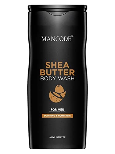 MAN CODE Sheabutter Body Wash For Men 450Ml | For Body, Face With Shea Butter And Natural Oils Extract | Oil Control | Odor Protection | 450 Ml Shower Gel (Pack Of 1)