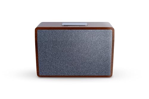 Philips Bluetooth Speaker TAS2218/94, 10W RMS with 6 Hrs Playtime, Retro Wooden Design, Indoor and Outdoor Mode, USB Playback, FM, Mic Input, Carry Strap (Brown)