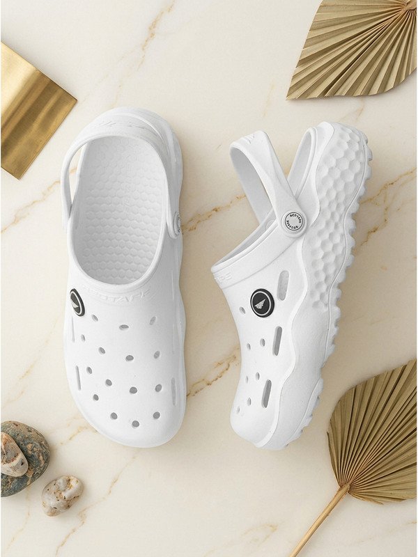RED TAPE Men Clogs(White , 8)