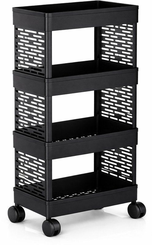 MAXTID 4 Compartments Plastic PP(Black)