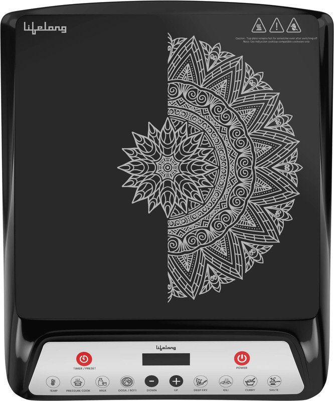 Lifelong 1800 W Induction Cooktop Push Button(Black, LLIC100)