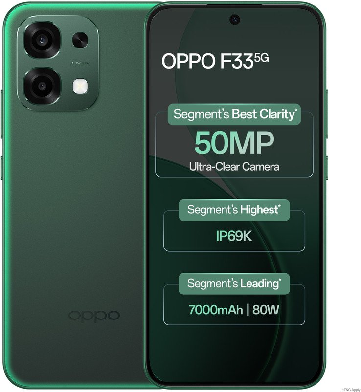 OPPO F33 5G (Forest Green, 128 GB)(6 GB RAM)