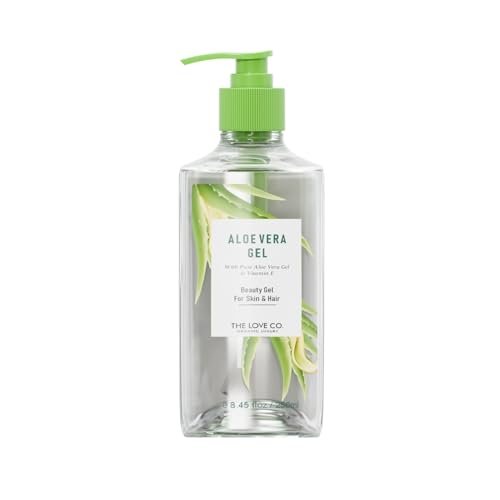 THE LOVE CO. Aloe Vera Gel – 250ml | Refreshing Hydration & Soothing Formula | Natural Moisturizer for Face and Body | Suitable for All Skin Types