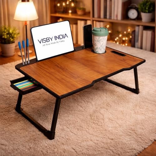 SPHENI Office Table for Home/Writing Desk for Office/Folding Table for School/Folding Study Table/Work from Home – MultipurposeTable(Wood*COTTED)