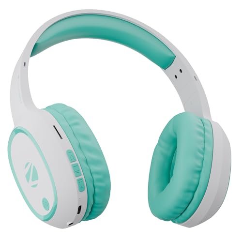 Zebronics Thunder (2026 Upgrade) Wireless Headphones, BTv6.0, True 60 Hrs Playback at 100% Volume(Upto 100 Hrs at 50%), 40mm Drivers,ENC, Gaming Mode, Dual Pairing, AUX & mSD,Rapid Charging(Sea Green)