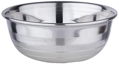 neelam Stainless Steel 6, 22 Gauge Diamond Prem 300 ml Vati, Set of 6, Dinner Bowl Katori Serving Vati,Durable Quality, Elegant, Perfect for Serving Snacks, Desserts, and Condiments, Silver