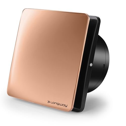 LONGWAY FreshX 6 Inch 150 mm Energy Efficient Exhaust Fan | High Speed Powerful Motor | Noiseless Operation & Easy to Clean | Suitable for Bathroom, Kitchen, Office | 2 Years Warranty (Copper)