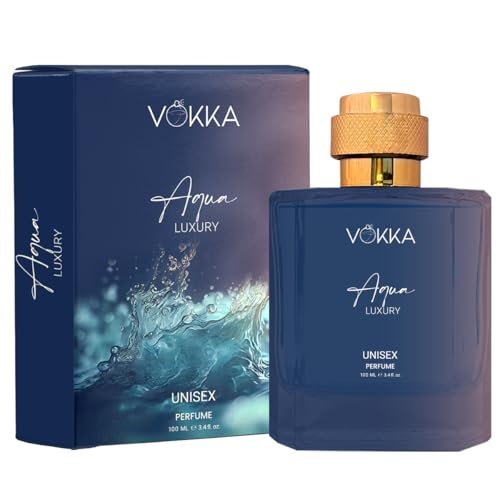 VOKKA Aqua 100 ml | Unisex Luxury Long Lasting Perfume For Men And Women | Aquatic Scent Eau De Parfum | EDP Fragrance for Gift | Notes: Aqua Woody Musky