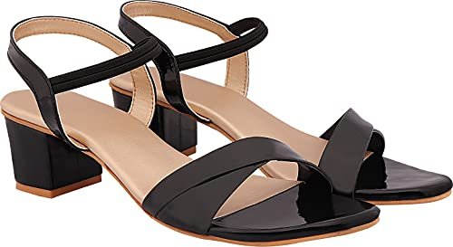 Shoetopia Women’s & Girl’s Black Pointed Toe Block Heels