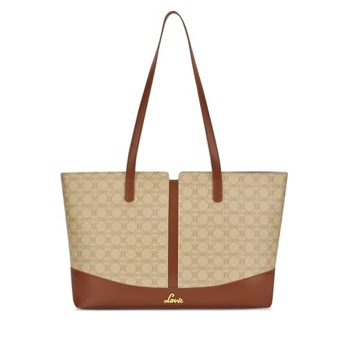 Lavie Women’s Mono Freya Monogram Print Tote Bag for Women | Tote Bag for Work | Ladies purse | Stylish Shoulder Bag | Gift for Women