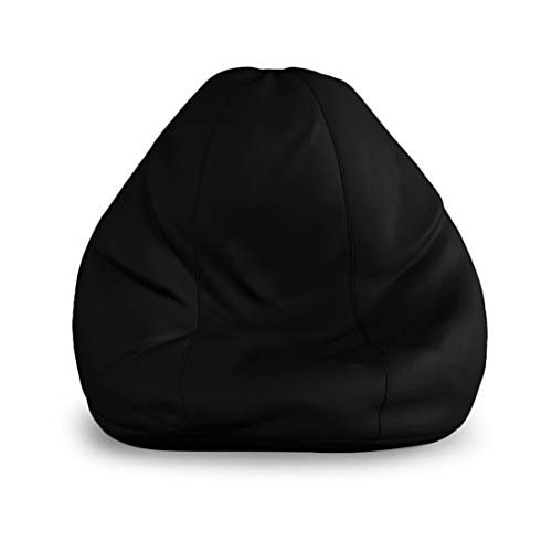 India Furnish Leatherette Bean Bag (with Beans) – XXXL, Black
