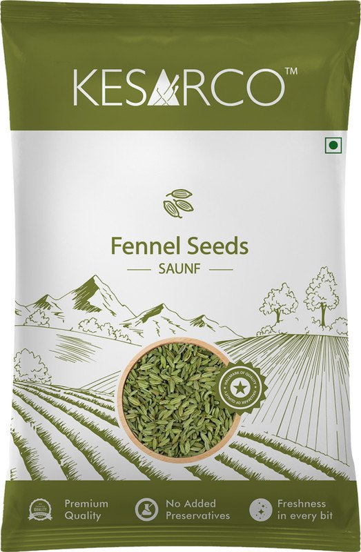 KESARCO Fennel Seeds (Saunf) 1kg | Premium Quality Fresh Fennel | Aromatic Cooking Spice(2 x 0.5 kg)