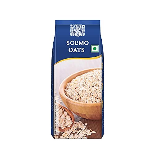Amazon Brand – Solimo Rolled Oats | 2 Kg | Contains 100% Oats | Source of Protein | Quick Breakfast – Cooks in 3 Mins