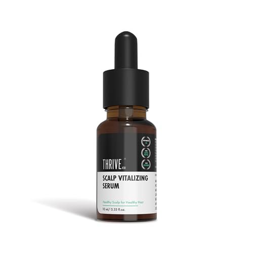 ThriveCo Scalp Vitalizing Serum | Tightens Scalp Skin, Combats Inflammation, Gives Hydration, Prevents Hair Breakage & Promotes Hair Growth & Strength | For Men & Women | Travel-Friendly (10 ml)