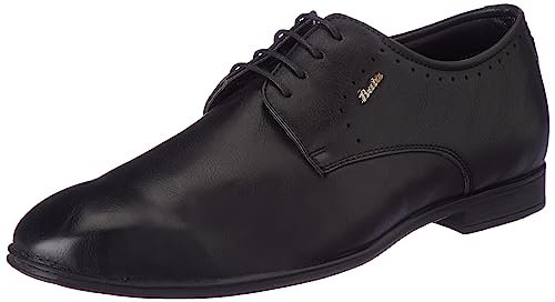 Bata Sandy E Men Formal Lace-up Shoes in Black Size- 7