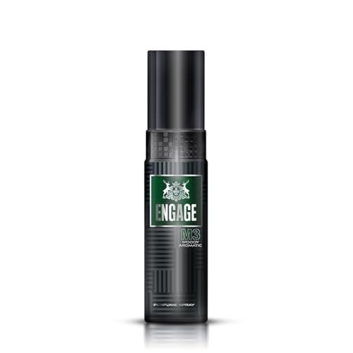 Engage M3 Perfume Spray for Men 120ml | Fresh & Woody | Long Lasting | No Parabens | No Silicones | Dermatologically Tested | Skin Friendly | Crafted for Everyday Luxury | Also try EDP Amber Hues