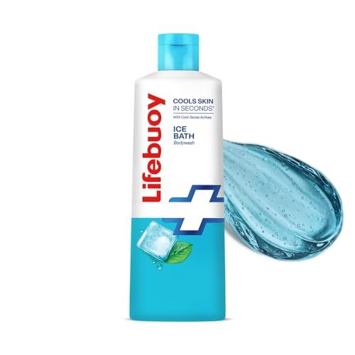 LIFEBUOY Ice Bath Bodywash, 235ml, for Instant Heat Relief, with Menthol and Cool Sense Actives, Cools Skin in Seconds, Refreshing Fragrance, for Men and Women