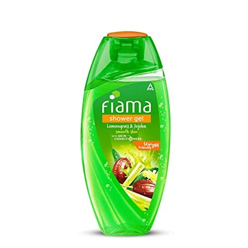 Fiama Body Wash Shower Gel Lemongrass & Jojoba, 250ml, Body Wash for Women and Men with Skin Conditioners for Smooth Skin & Gentle Exfoliation, Suitable for All Skin Types