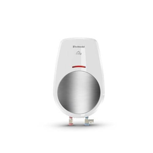 Goldmedal Insta24 3 Liters 4.5Kw Instant Geyser (Water Heater) With Faster Heating| Preset Thermal Cutout| Stainless Steel Tank Rust Proof| Dual Colour LED Indicator| (White-Silver)