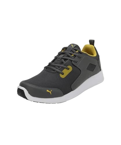 PUMA | Impel Men’s Shoes | Dark Shadow-Spectra Yellow | 9UK