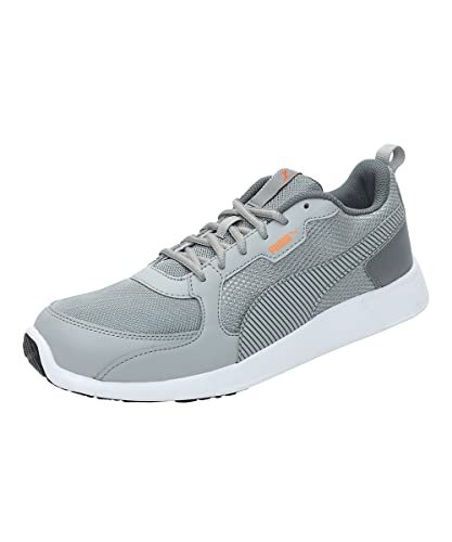 PUMA | Fire Run Men’s Sneakers | Quarry-Vibrant Orange | 10UK
