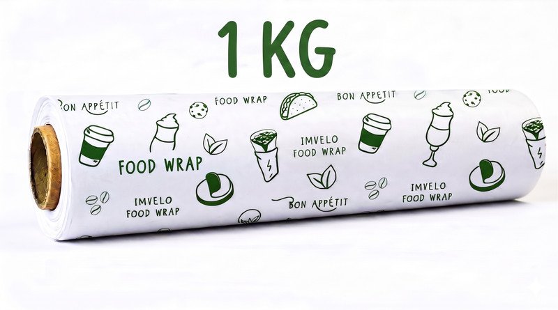 IMVELO Food Wrapping Butter Paper – Non-Stick, Reheatable, Food-Safe 1 Kg Paper Roll Paper Foil(100 m)