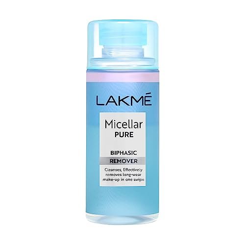 LAKMÉ Biphasic Micellar Face Cleansing Water 100ml | Removes Waterproof Makeup | Oil and Water Formula