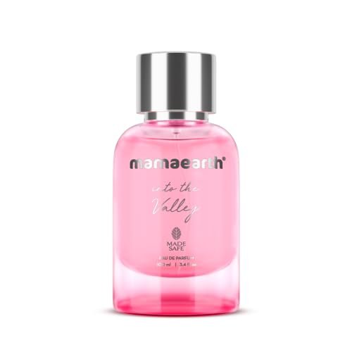 Mamaearth Into The Valley Liquid Eau De Parfum For Women-100Ml|Made Safe Approved|Premium&Long-Lasting Fragrance|Blend Of Exotic Ingredients|Perfume With Pear,Jasmine&Vanilla Notes|Fresh Scent