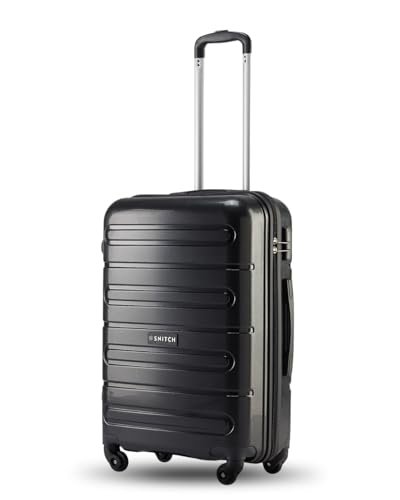 SNITCH Loop Cabin Size Blue Polypropylene Hard Travel Suitcase – Trolley Bag Small & Luggage with 4 Wheels, Secure Lock & Free Shoe Bag