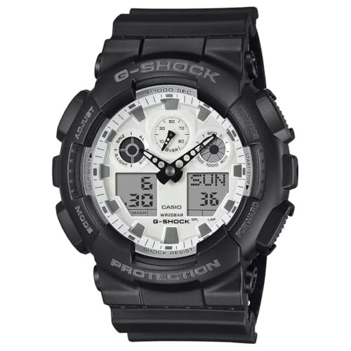 Casio G-Shock GA-100WD-1ADR Analog-Digital White Dial Men (G1635)