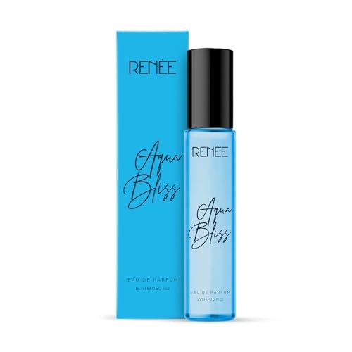 RENEE Aqua Bliss Eau De Parfum, Premium Long-lasting Fragrance With Notes of Lemon, Bergamot, Lily, Nutmeg, Cedar & Patchouli, Scent EDP for Every Occasion, Ideal Luxury Perfume for Women, 15 Ml