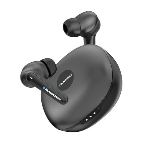 Blaupunkt BTW300 Xtreme Moksha Maxbuds (2025) – True ANC, 700mAh Battery, Quad AI Mics, Crispr ENC, Blink Pair, Dual Pairing & Dual EQ for Deep Bass & Premium Wireless Audio (Matt Black)