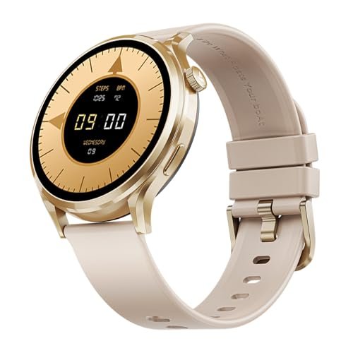 boAt Lunar Discovery Pro, 1.39″ Display, Premium Metal Build, Round Dial, Emergency SOS, Functional Crown, Multiple Sports Modes, HR,SpO2 & Sleep Tracking, Smart Watch for Men & Women (Cherry Blossom)